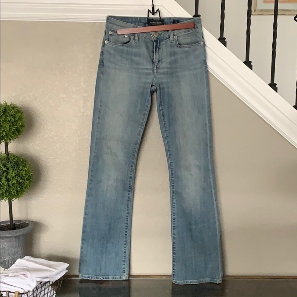 Faded lucky brand jeans